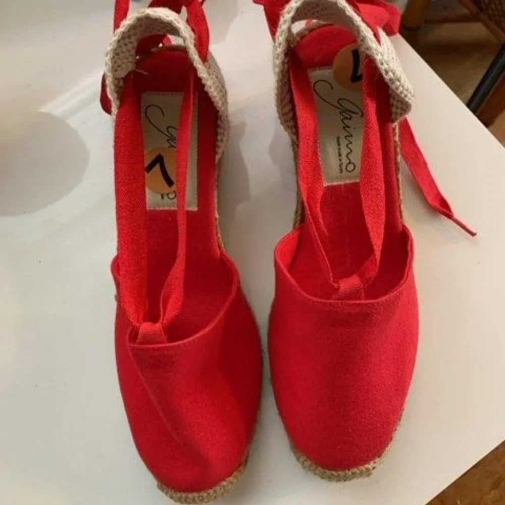 Gaimo Canvas Lace up Espadrilles